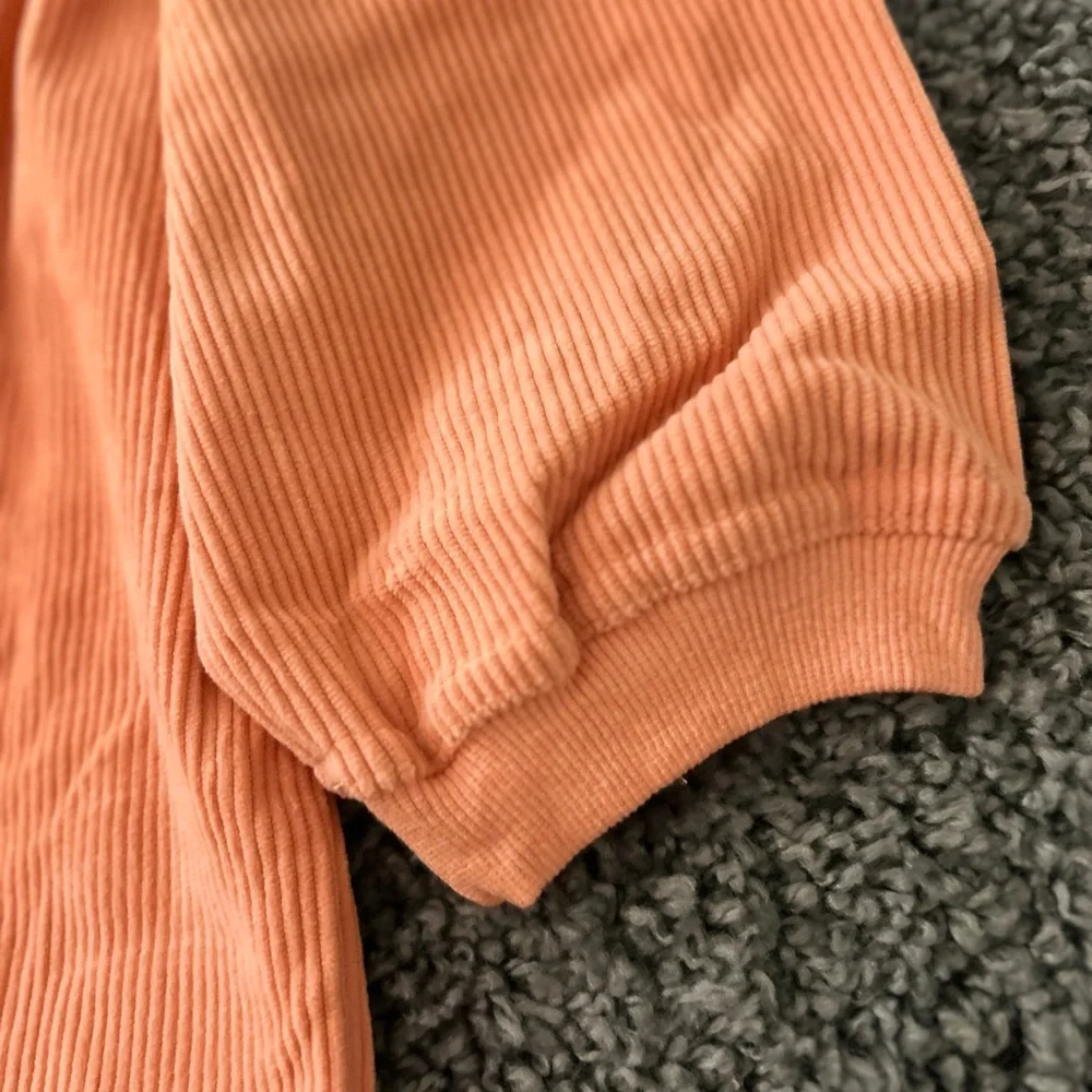 Cozy‎ whatever spices your pumpkin Orange Crew Neck corded Sweatershirt 2XL